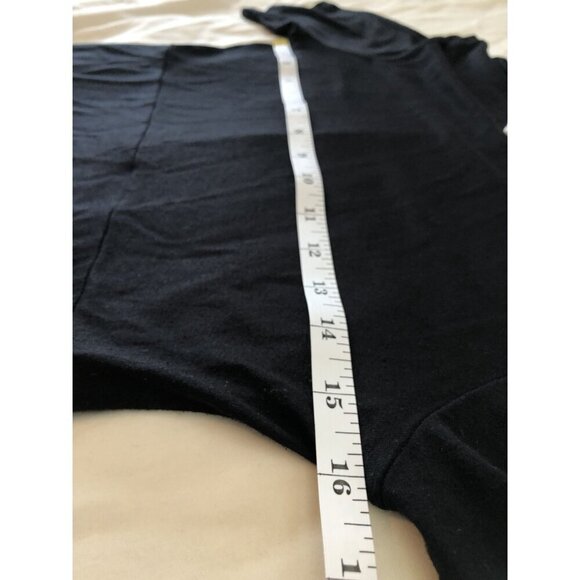 Asos Womens Black Midi Dress 6 Button Back Detail Wednesday Preppy Dark Academia - Picture 7 of 9